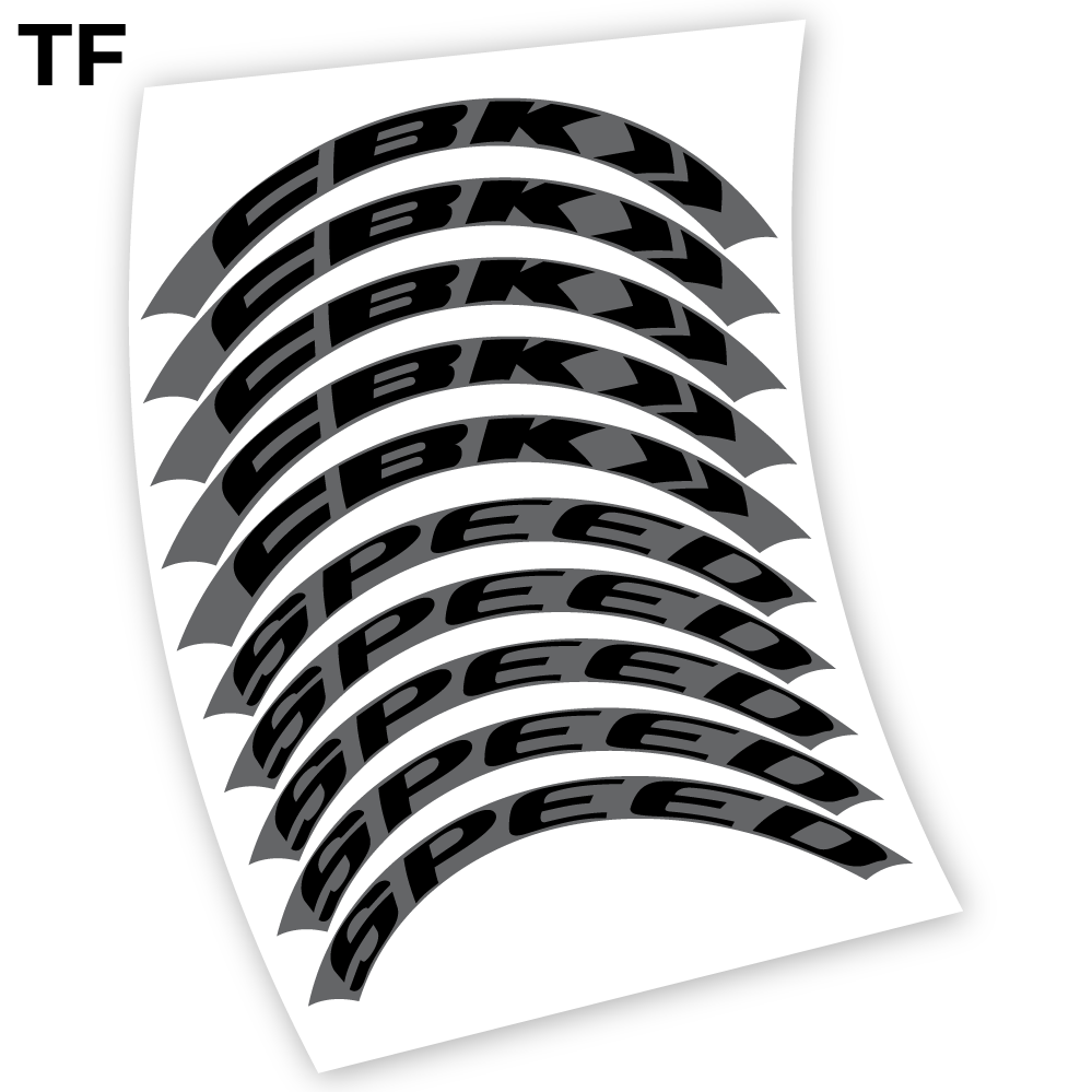 Stickers CBK Speed, perfil 50 compatibles Autocollants roues Route