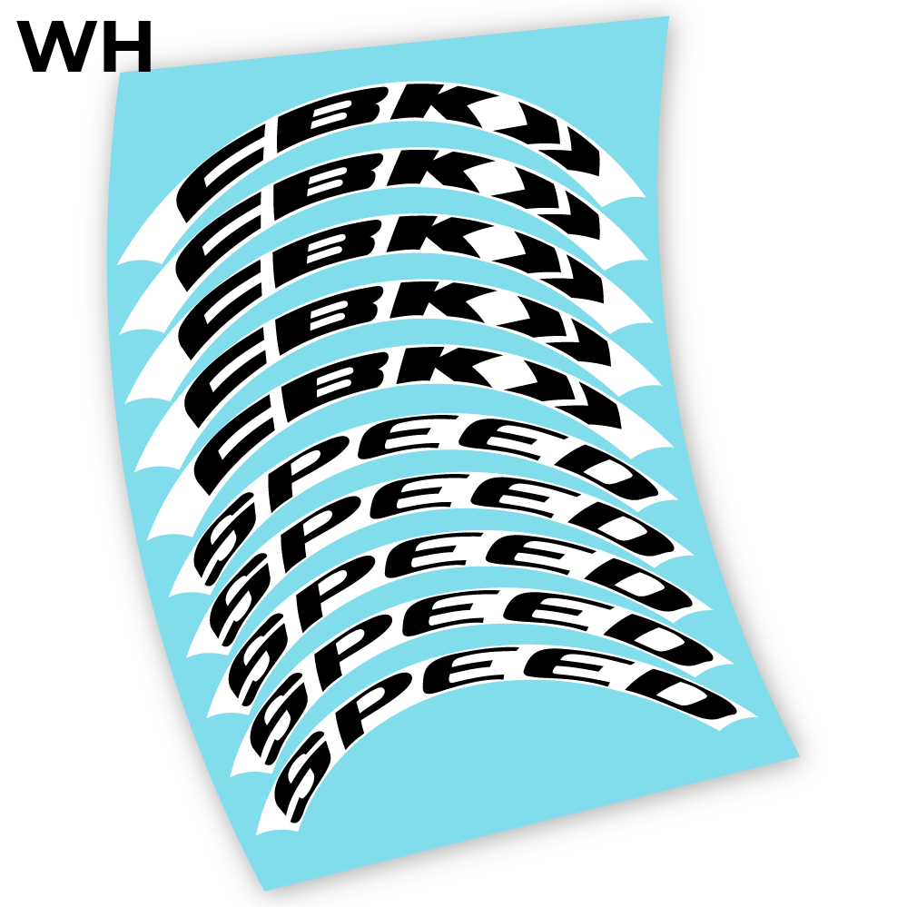 Stickers CBK Speed, perfil 50 compatibles Autocollants roues Route
