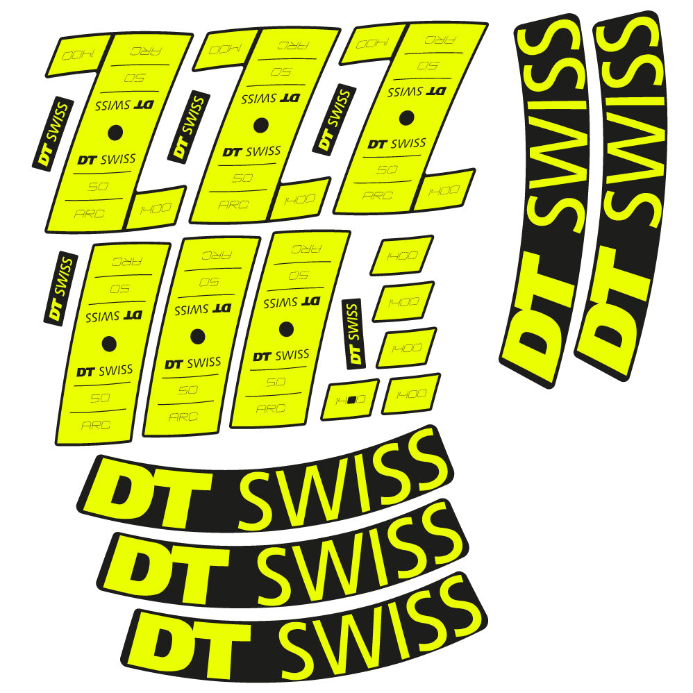 Stickers Custom Vinyl for DT Swiss ARC 1400 DB 50 50mm Route Sticker Autocollants roues Route