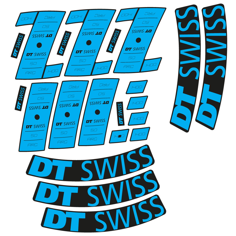 Stickers Custom Vinyl for DT Swiss ARC 1400 DB 50 50mm Route Sticker Autocollants roues Route