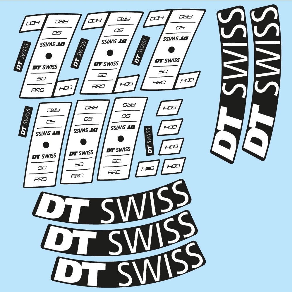 Stickers Custom Vinyl for DT Swiss ARC 1400 DB 50 50mm Route Sticker Autocollants roues Route