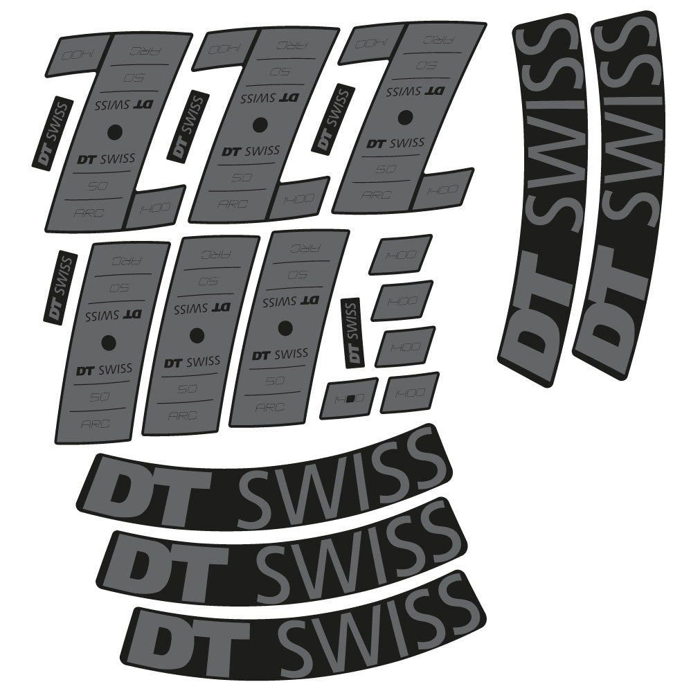Stickers Custom Vinyl for DT Swiss ARC 1400 DB 50 50mm Route Sticker Autocollants roues Route