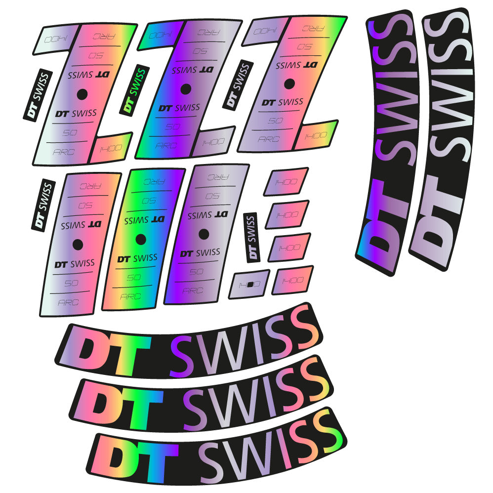 Stickers Custom Vinyl for DT Swiss ARC 1400 DB 50 50mm Route Sticker Autocollants roues Route