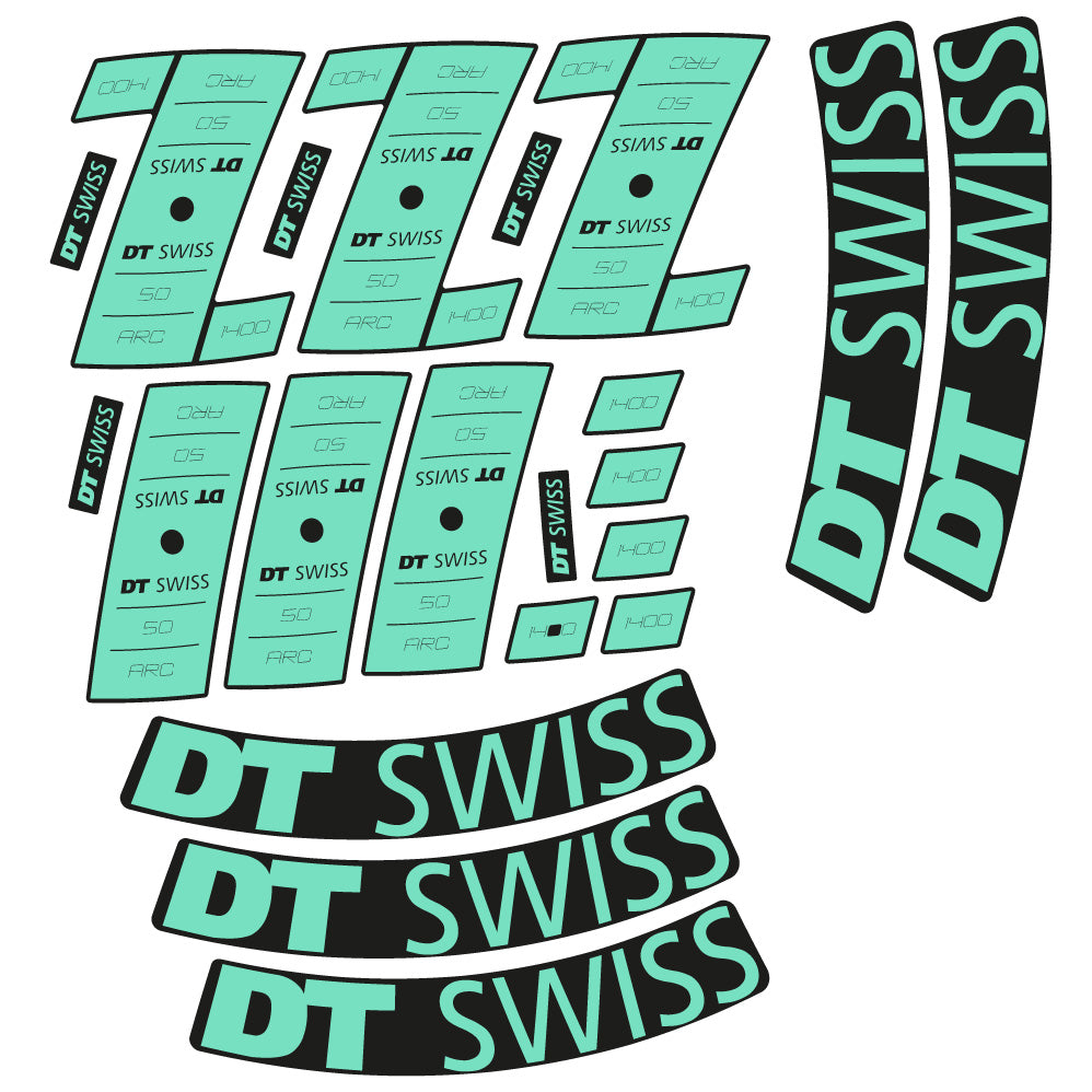 Stickers Custom Vinyl for DT Swiss ARC 1400 DB 50 50mm Route Sticker Autocollants roues Route