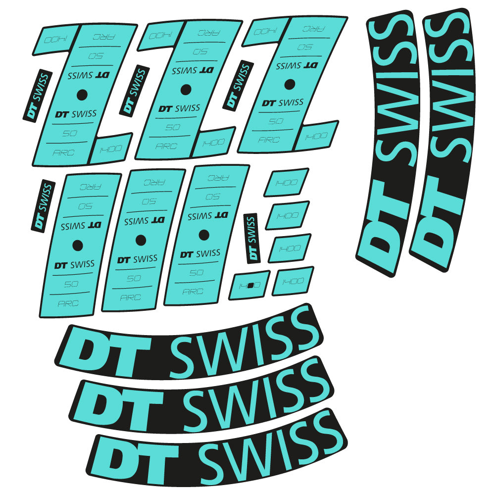 Stickers Custom Vinyl for DT Swiss ARC 1400 DB 50 50mm Route Sticker Autocollants roues Route