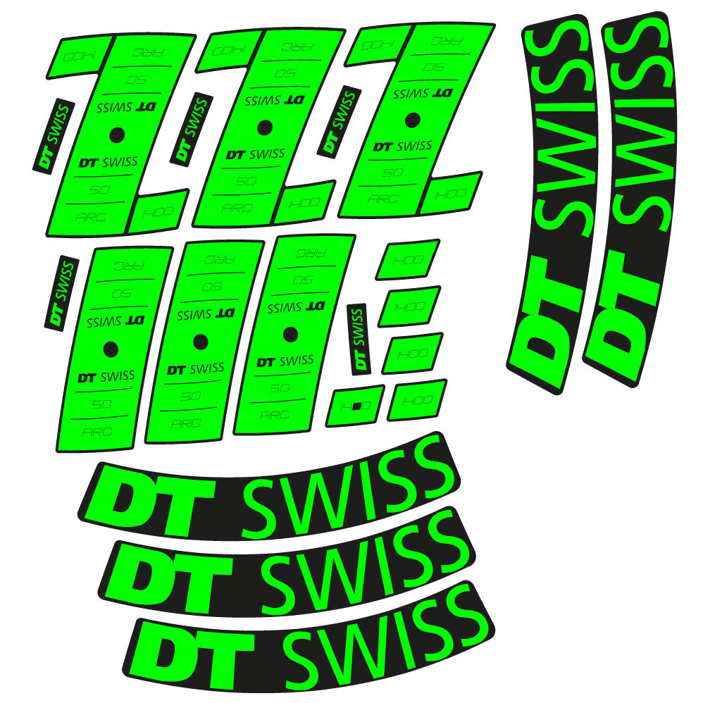 Stickers Custom Vinyl for DT Swiss ARC 1400 DB 50 50mm Route Sticker Autocollants roues Route