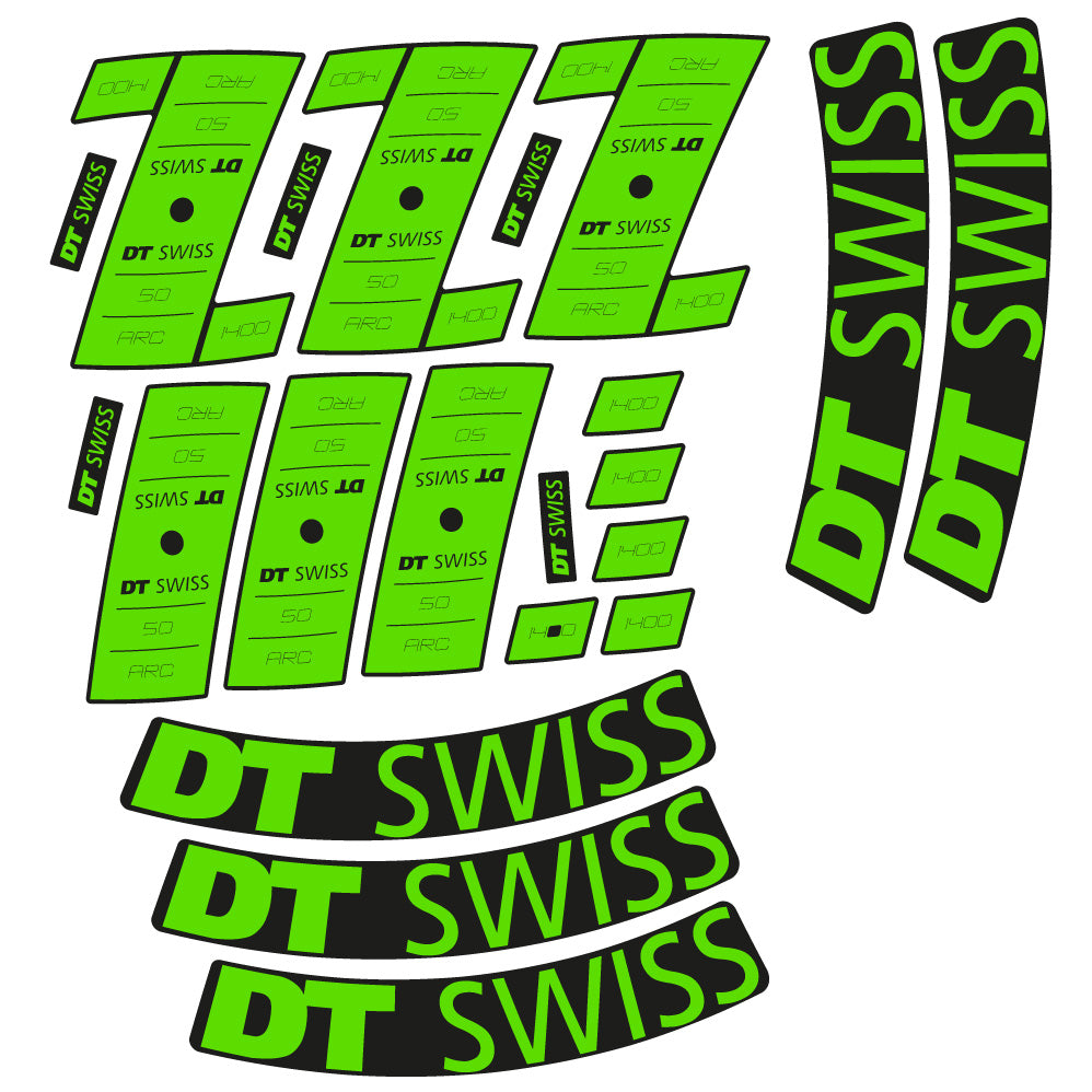 Stickers Custom Vinyl for DT Swiss ARC 1400 DB 50 50mm Route Sticker Autocollants roues Route