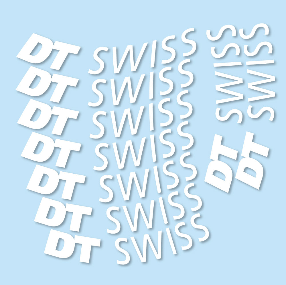 Stickers DT Swiss compatibles - Autocollants roue vélo route