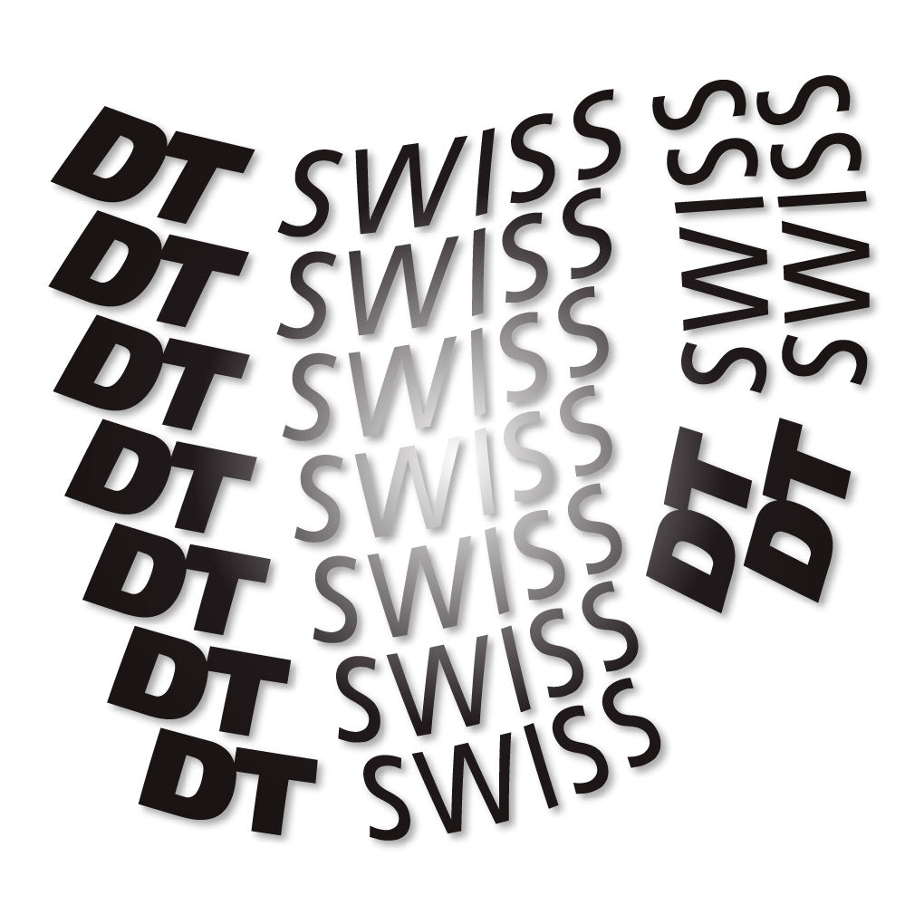 Stickers DT Swiss compatibles - Autocollants roue vélo route