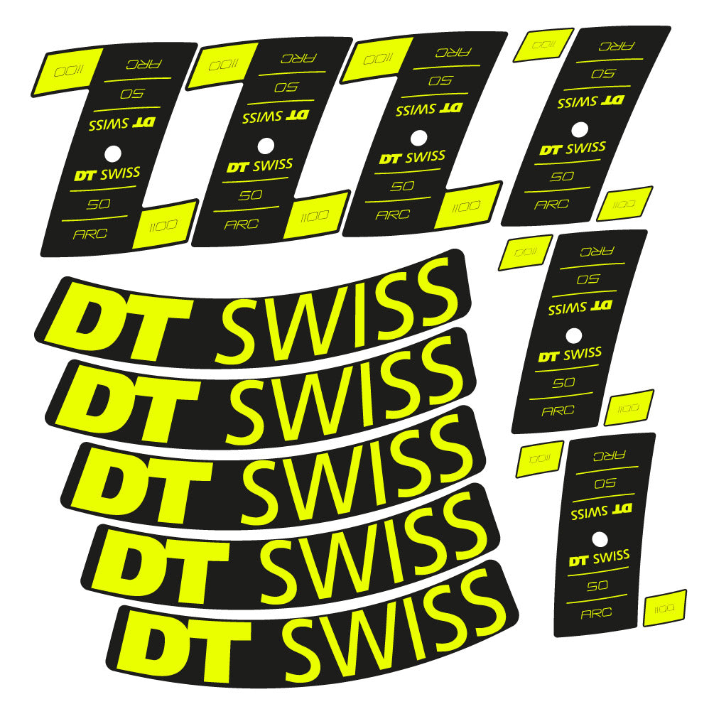 Stickers DT Swiss ARC 1100 Dicut DB compatibles Autocollants roues Route