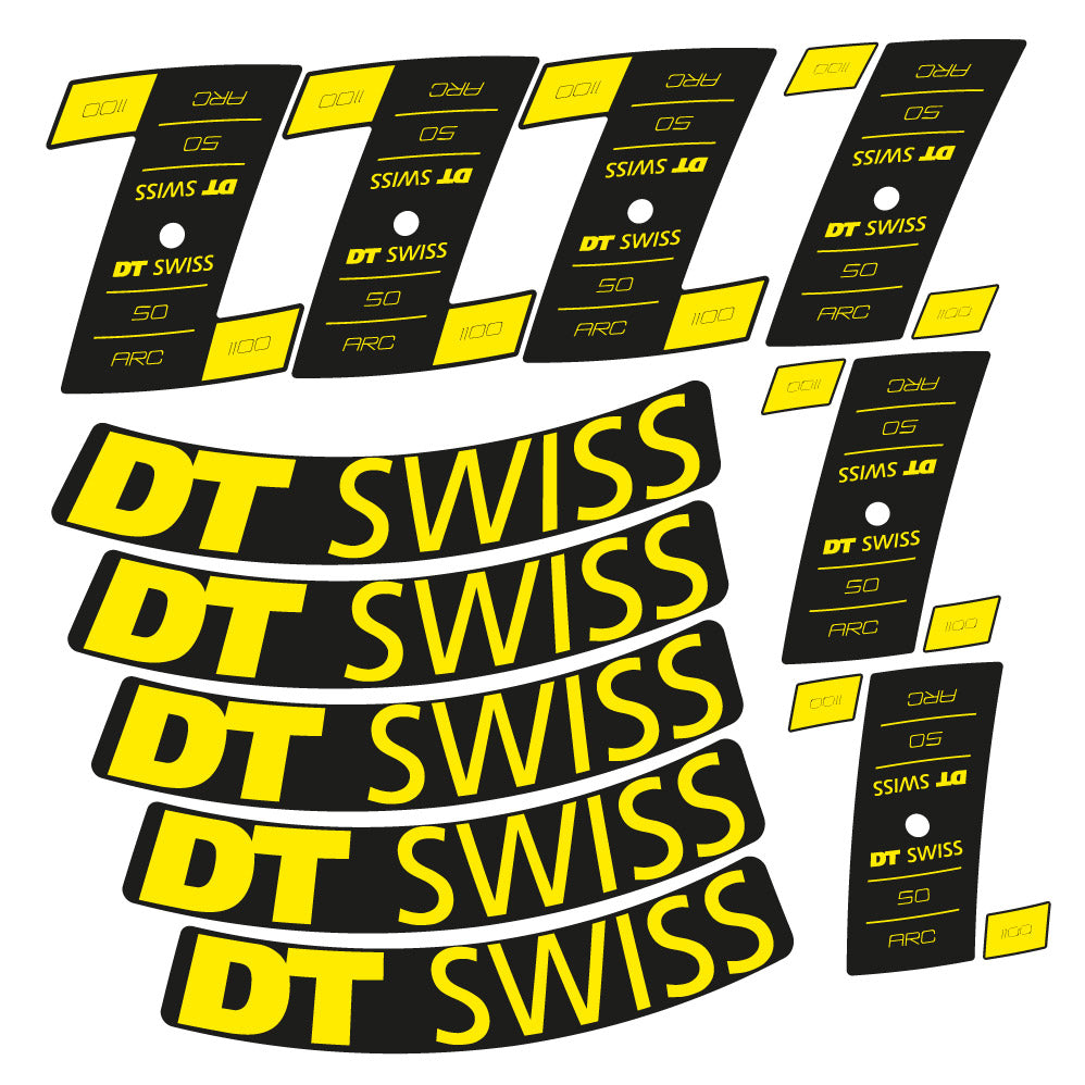 Stickers DT Swiss ARC 1100 Dicut DB compatibles Autocollants roues Route