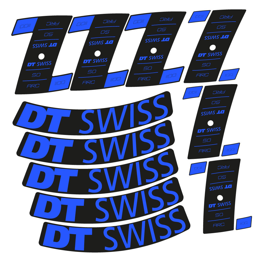 Stickers DT Swiss ARC 1100 Dicut DB compatibles - Autocollants roue vélo route