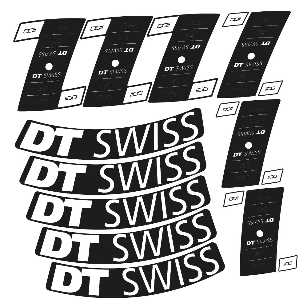 Stickers DT Swiss ARC 1100 Dicut DB compatibles - Autocollants roue vélo route