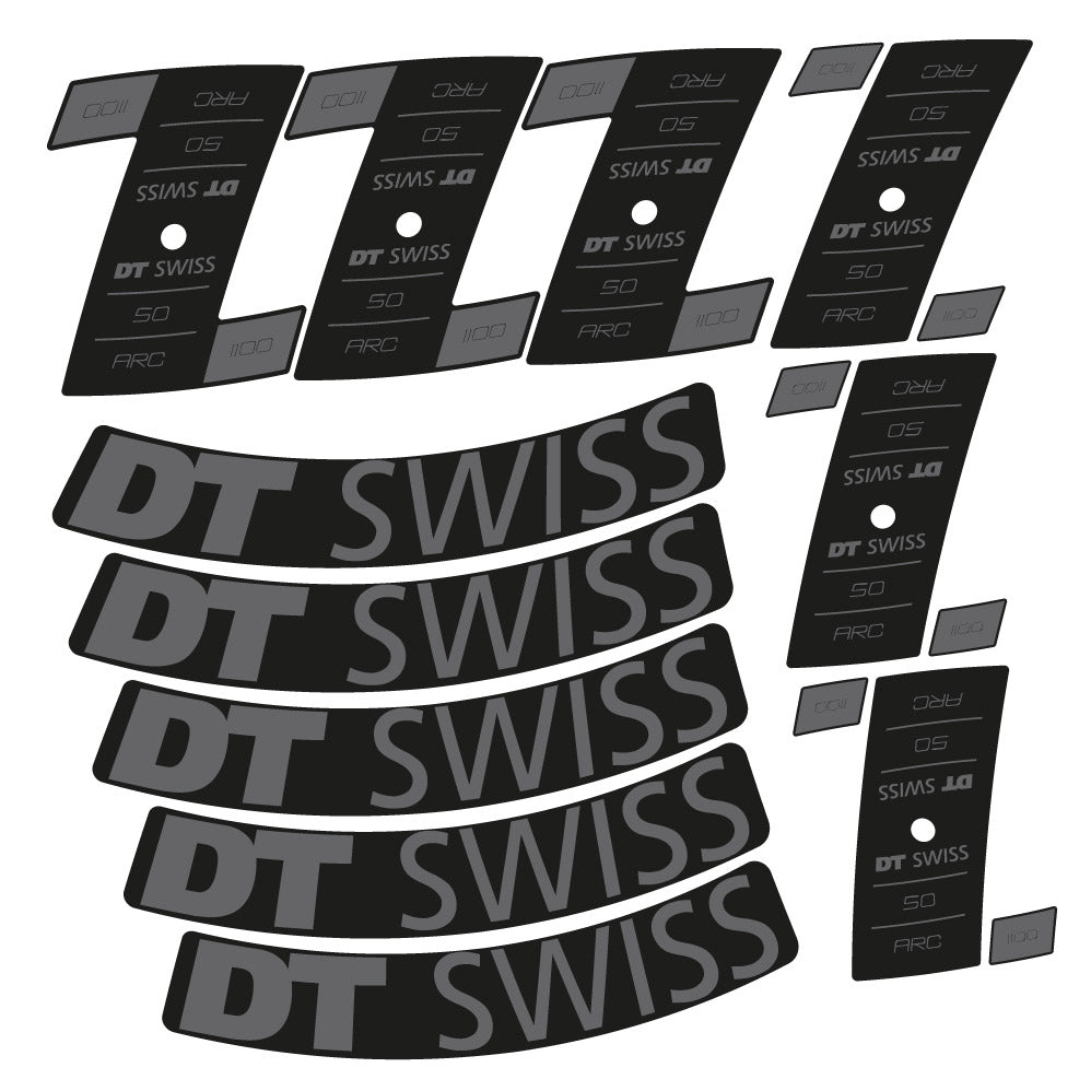 Stickers DT Swiss ARC 1100 Dicut DB compatibles Autocollants roues Route