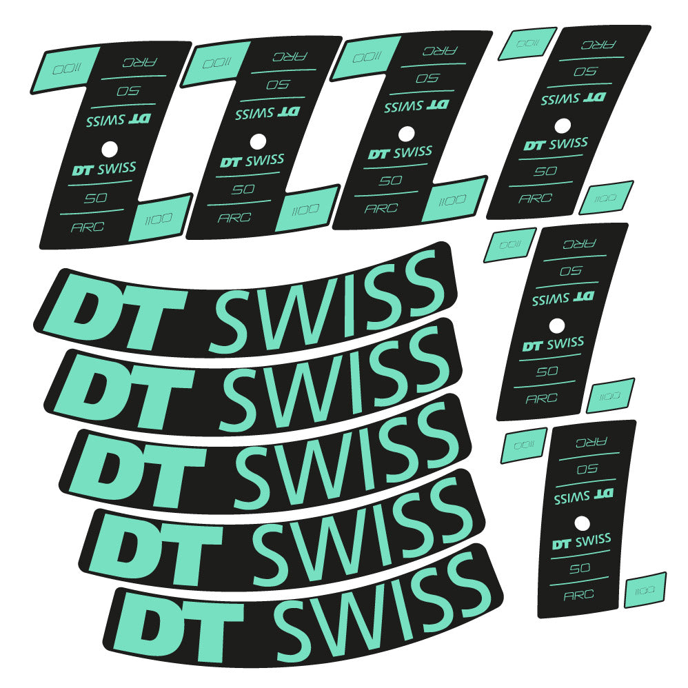 Stickers DT Swiss ARC 1100 Dicut DB compatibles - Autocollants roue vélo route