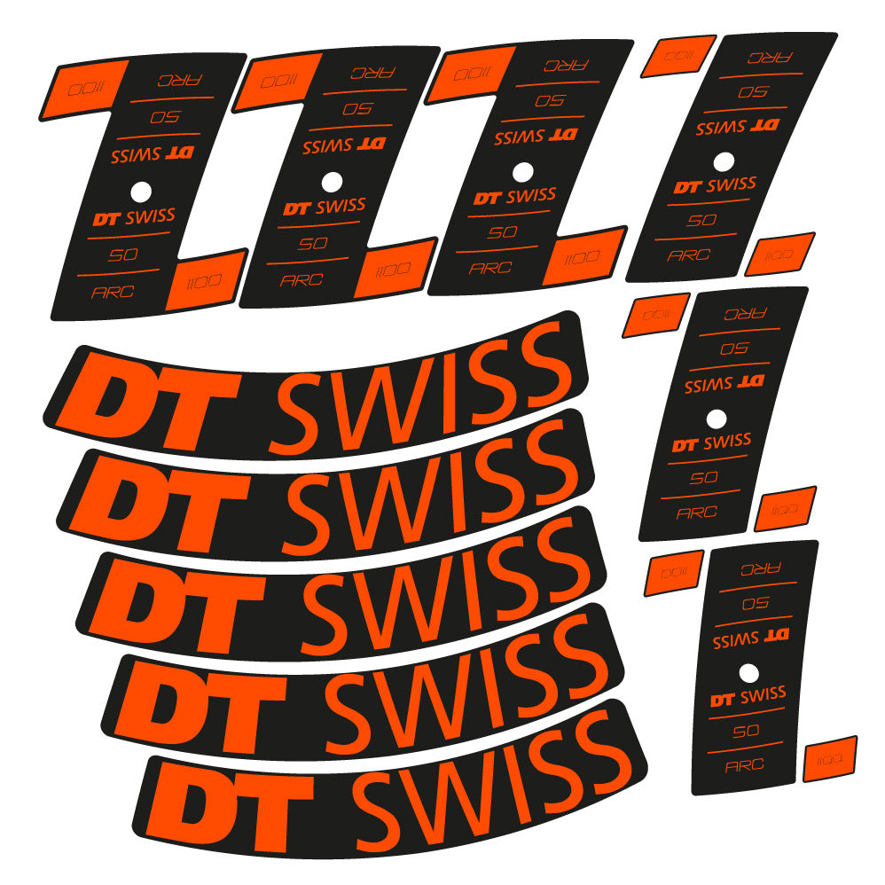 Stickers DT Swiss ARC 1100 Dicut DB compatibles - Autocollants roue vélo route