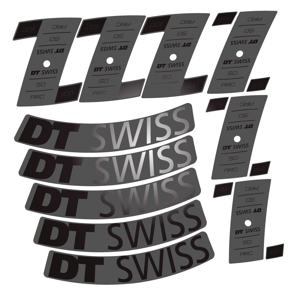 Stickers DT Swiss ARC 1100 Dicut DB compatibles Autocollants roues Route