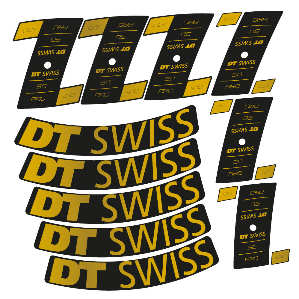 Stickers DT Swiss ARC 1100 Dicut DB compatibles Autocollants roues Route