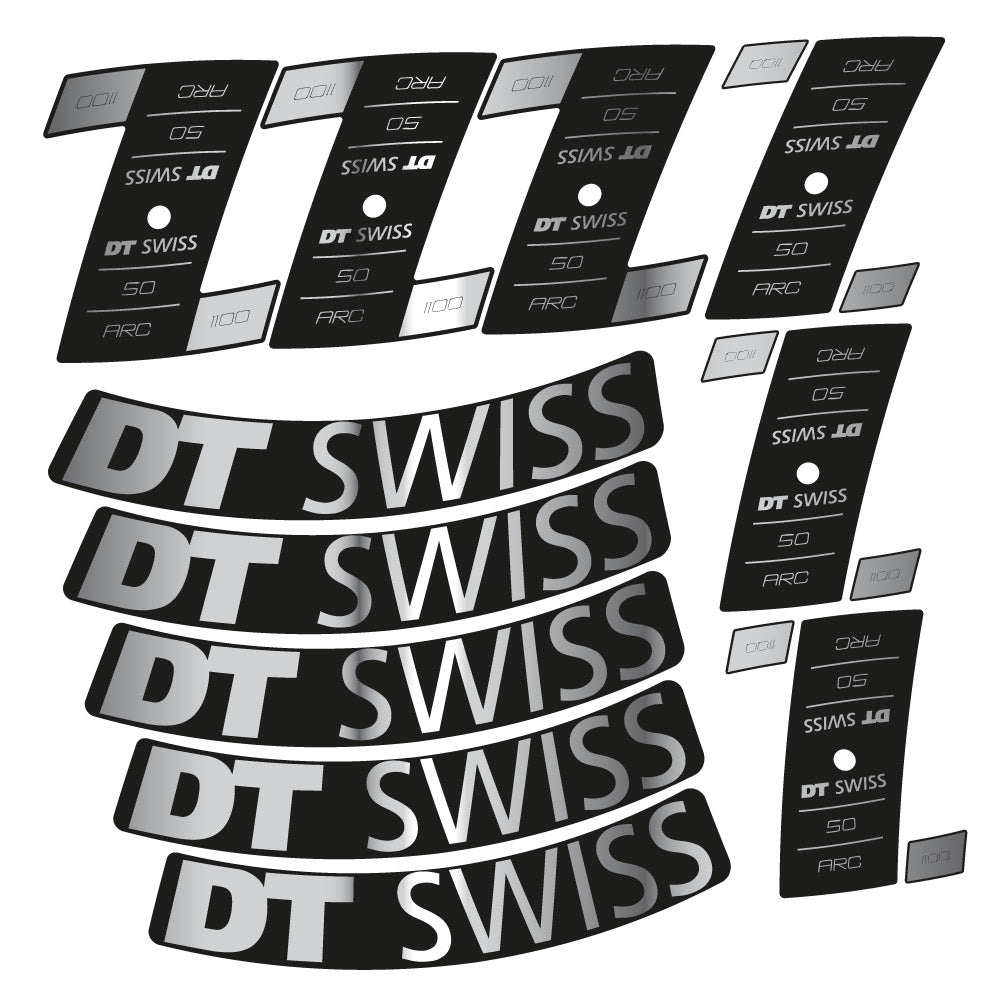 Stickers DT Swiss ARC 1100 Dicut DB compatibles Autocollants roues Route