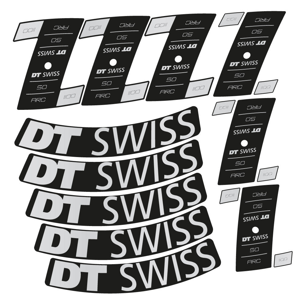 Stickers DT Swiss ARC 1100 Dicut DB compatibles - Autocollants roue vélo route