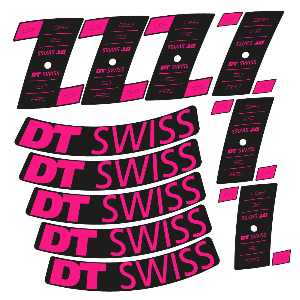 Stickers DT Swiss ARC 1100 Dicut DB compatibles - Autocollants roue vélo route