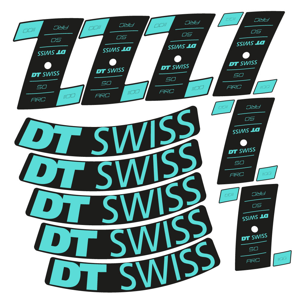 Stickers DT Swiss ARC 1100 Dicut DB compatibles - Autocollants roue vélo route