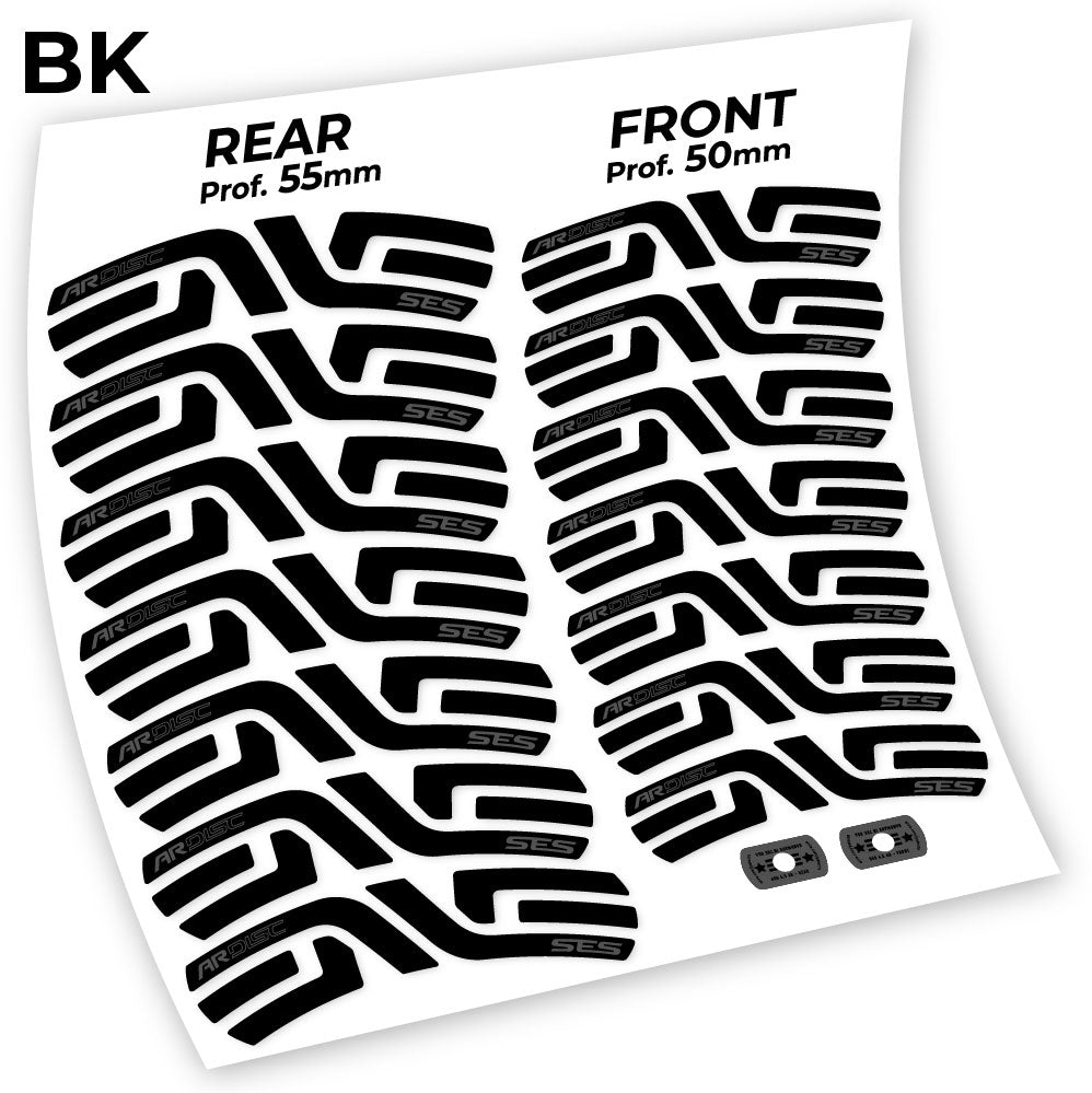 Stickers Enve AR SES 4.5 Disc compatibles Autocollants roues Route