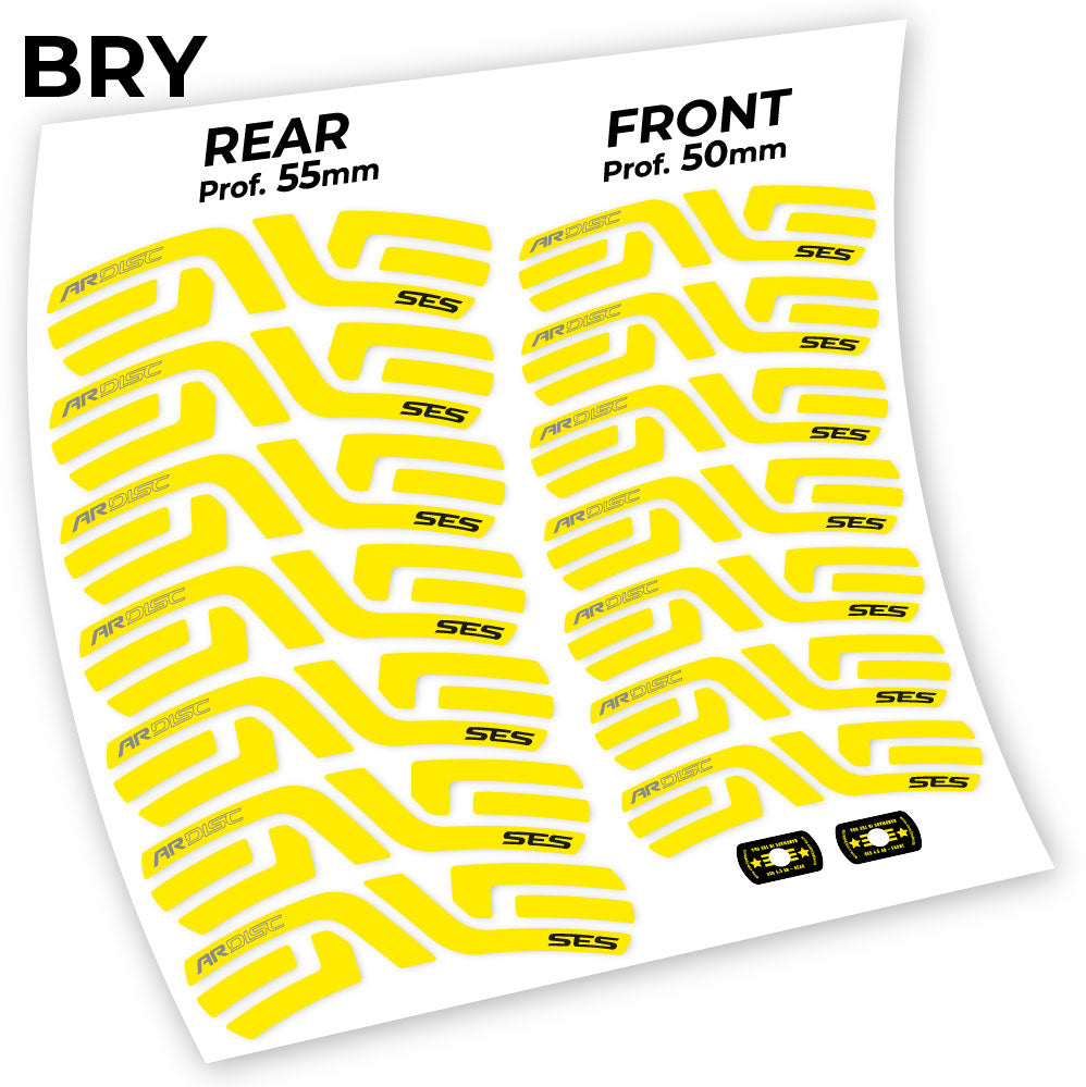 Stickers Enve AR SES 4.5 Disc compatibles Autocollants roues Route