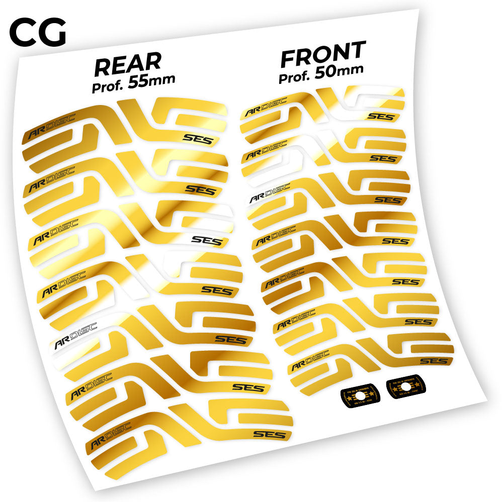 Stickers Enve AR SES 4.5 Disc compatibles Autocollants roues Route