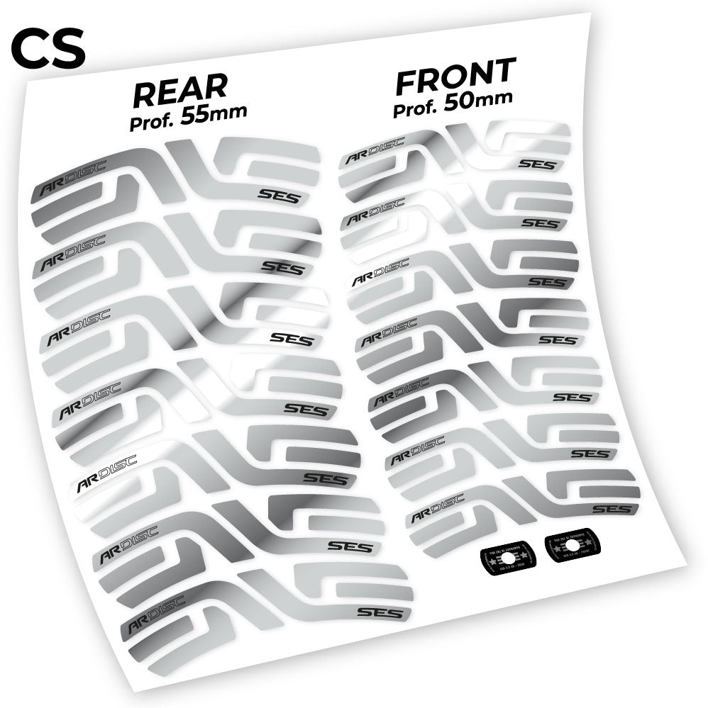 Stickers Enve AR SES 4.5 Disc compatibles Autocollants roues Route