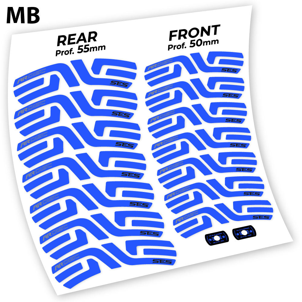 Stickers Enve AR SES 4.5 Disc compatibles Autocollants roues Route