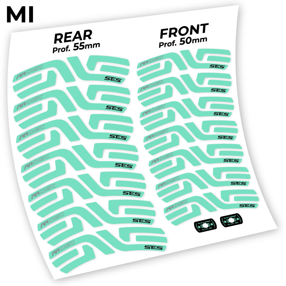 Stickers Enve AR SES 4.5 Disc compatibles Autocollants roues Route