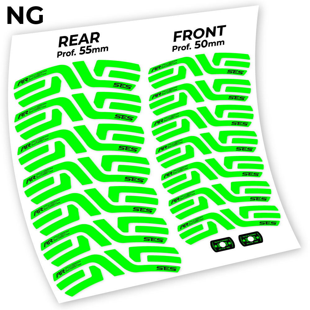 Stickers Enve AR SES 4.5 Disc compatibles Autocollants roues Route