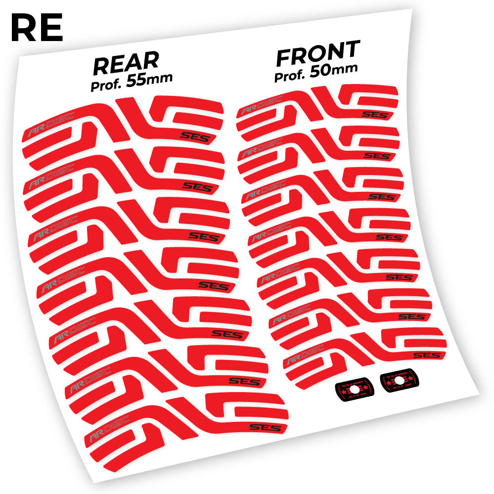 Stickers Enve AR SES 4.5 Disc compatibles Autocollants roues Route