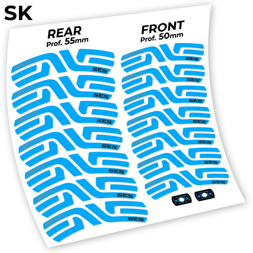 Stickers Enve AR SES 4.5 Disc compatibles Autocollants roues Route