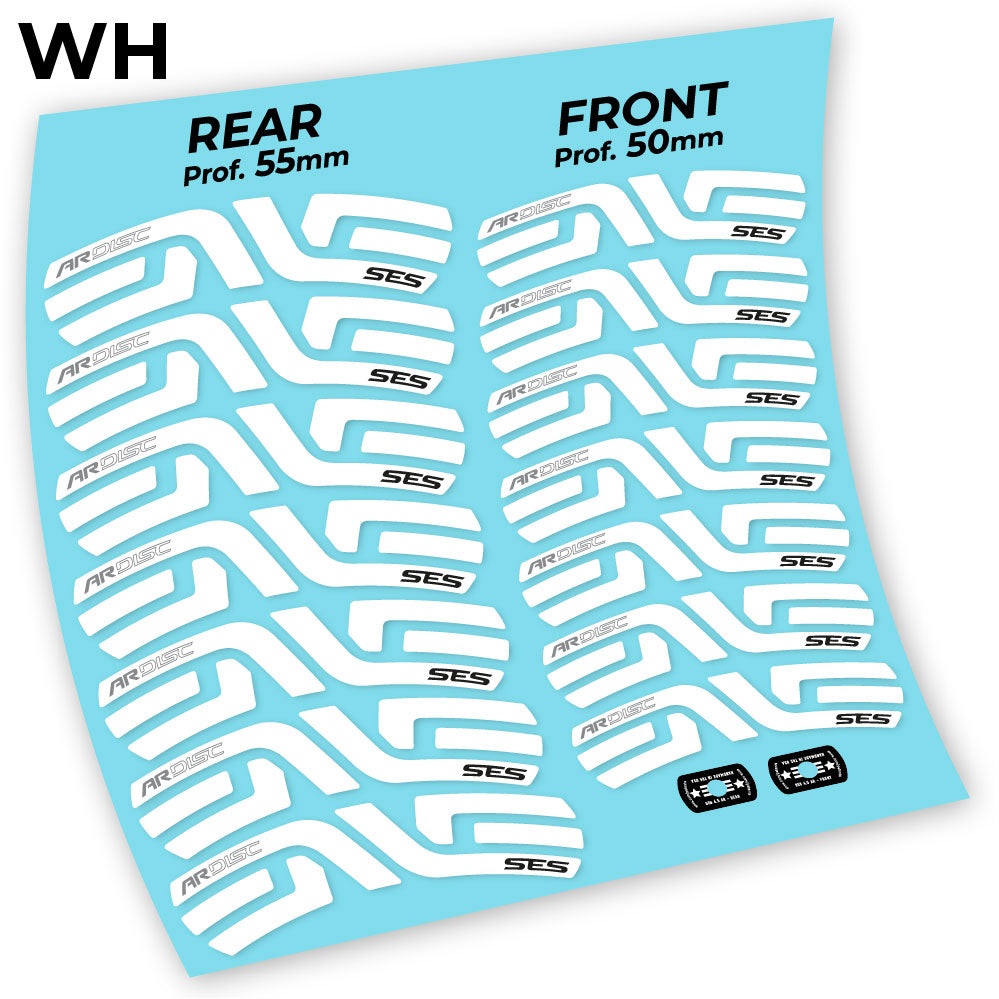 Stickers Enve AR SES 4.5 Disc compatibles Autocollants roues Route