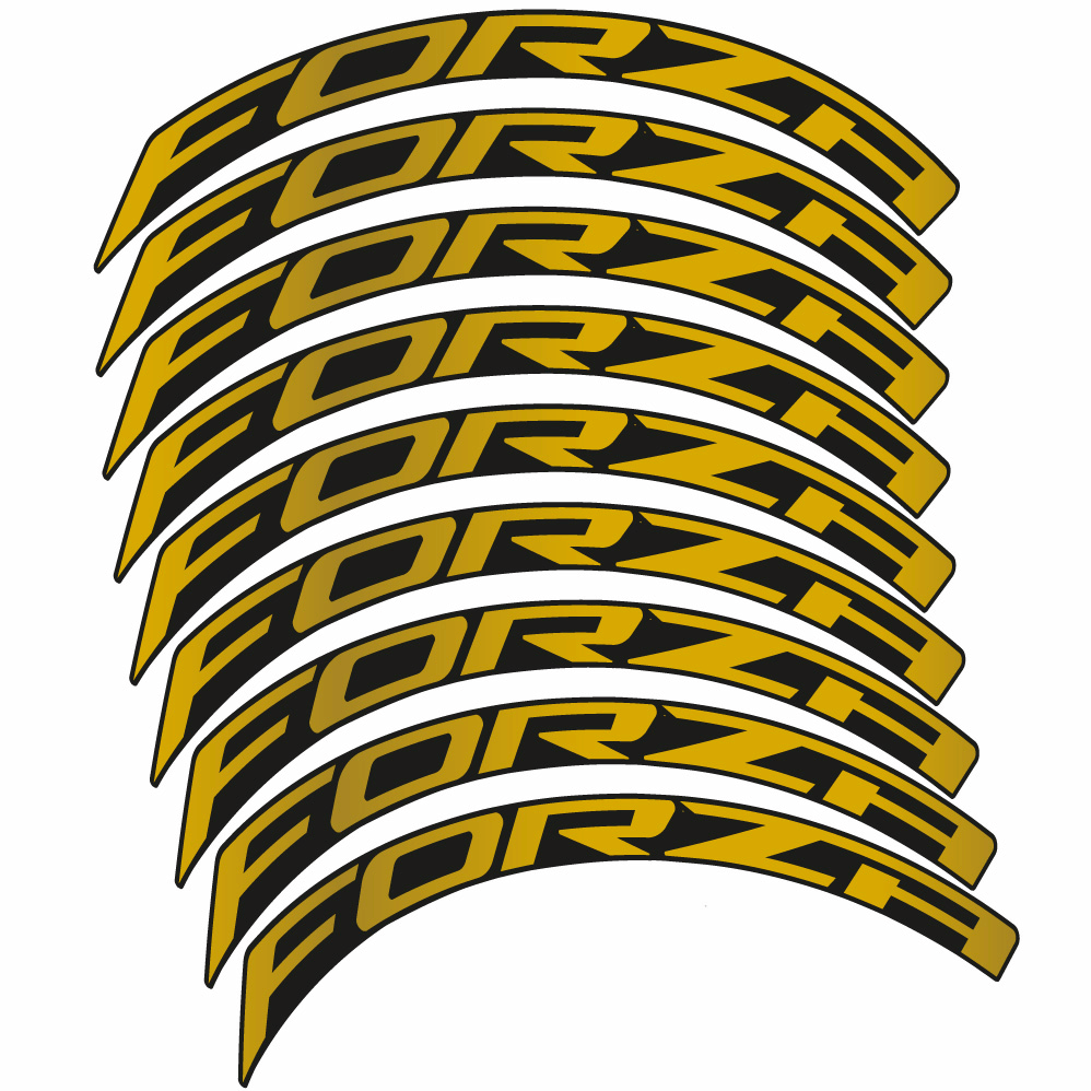 Stickers Forza, Route 50 compatibles Autocollants roues Route
