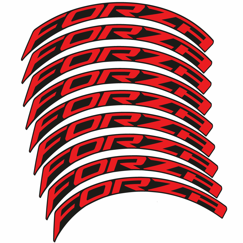 Stickers Forza, Route 50 compatibles Autocollants roues Route