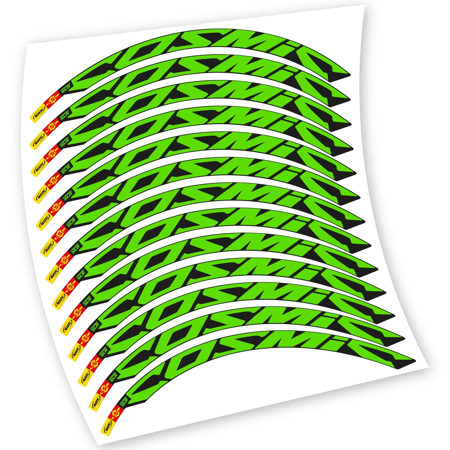 Stickers Route, Mavic Cosmic Carbone SLR compatibles Autocollants roues Route
