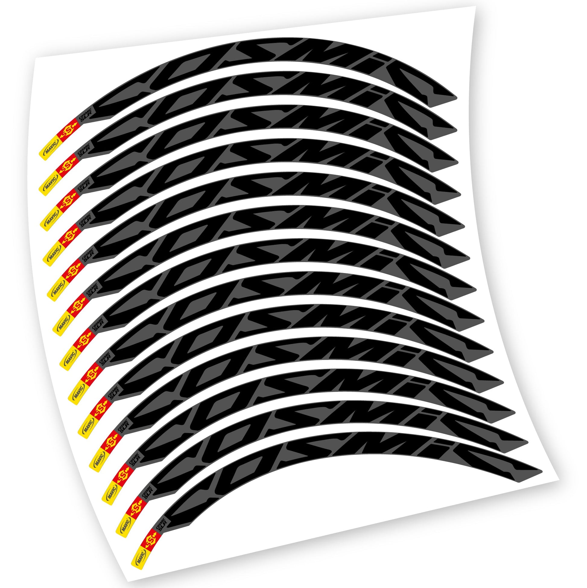 Stickers Route, Mavic Cosmic Carbone SLR compatibles Autocollants roues Route