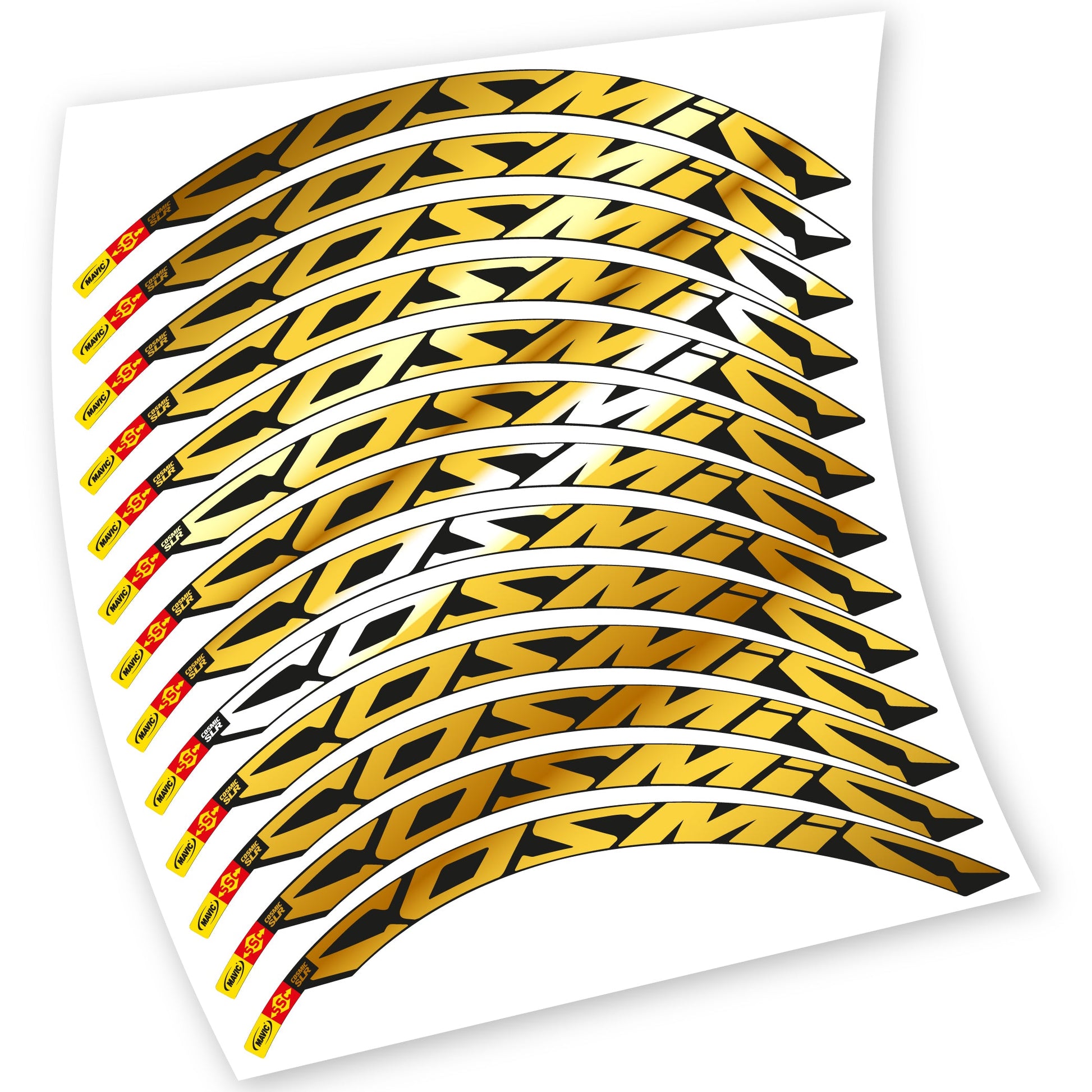 Stickers Route, Mavic Cosmic Carbone SLR compatibles Autocollants roues Route