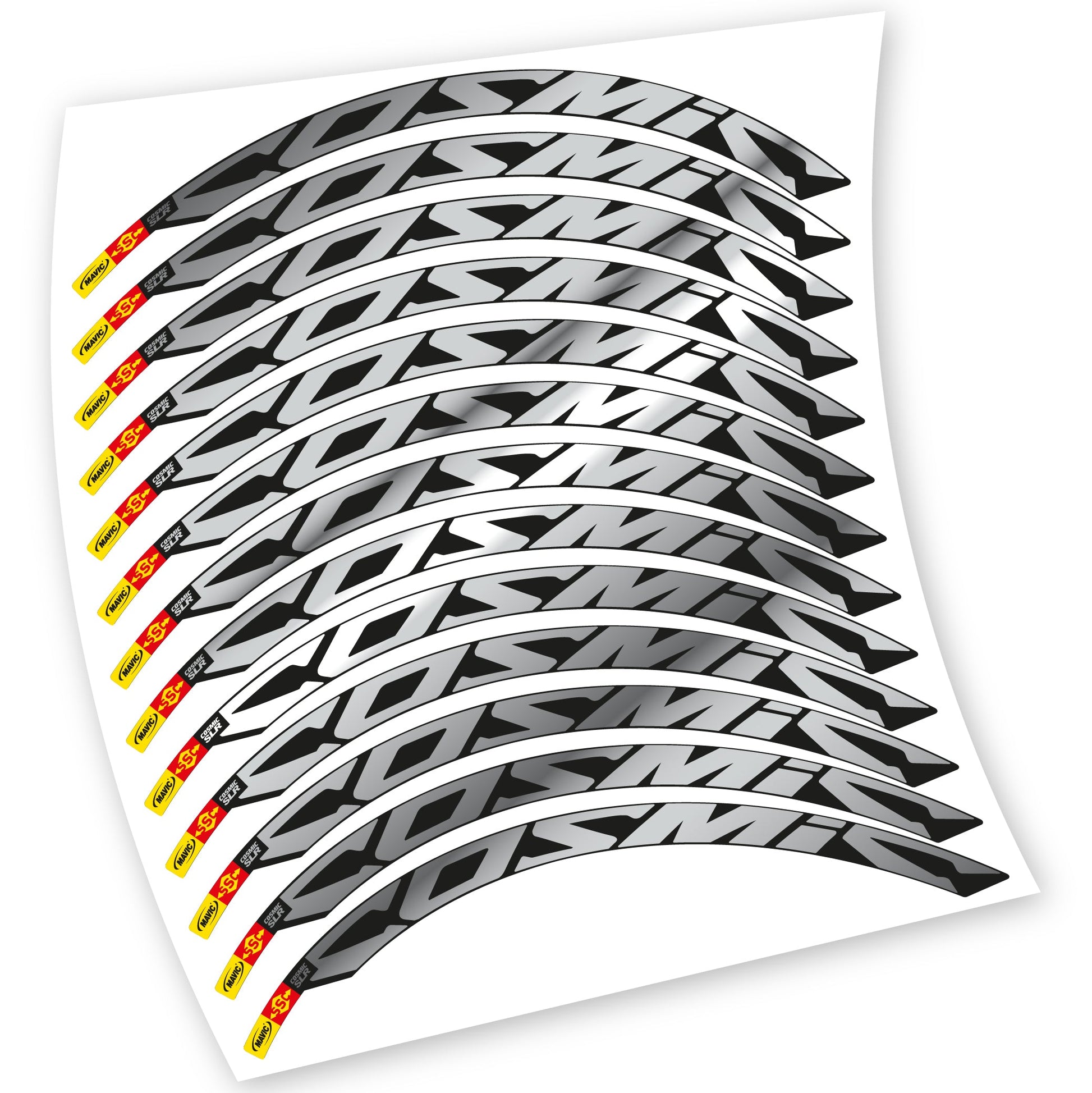 Stickers Route, Mavic Cosmic Carbone SLR compatibles Autocollants roues Route