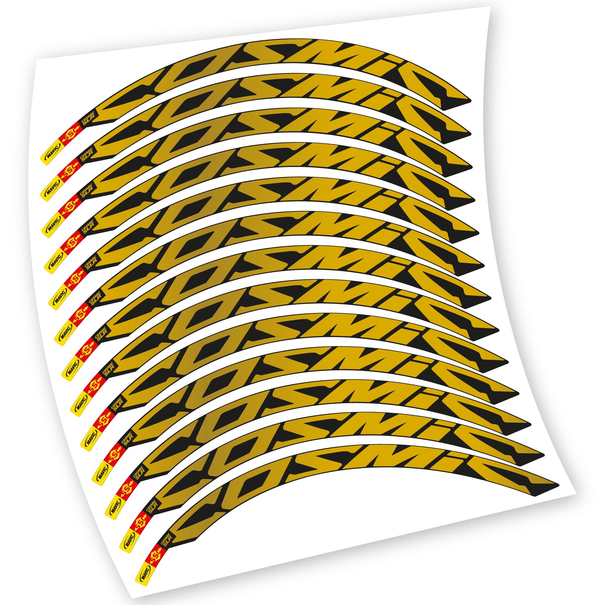 Stickers Route, Mavic Cosmic Carbone SLR compatibles Autocollants roues Route