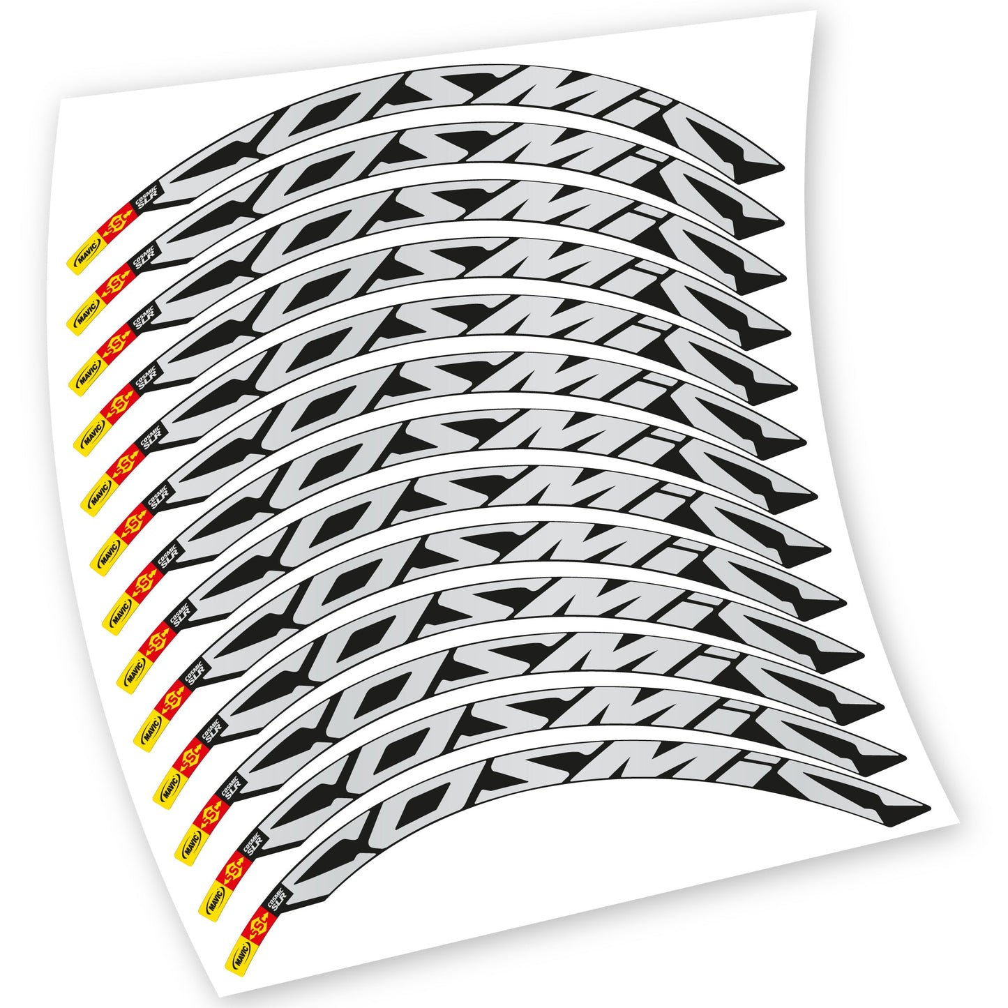 Stickers Route, Mavic Cosmic Carbone SLR compatibles Autocollants roues Route