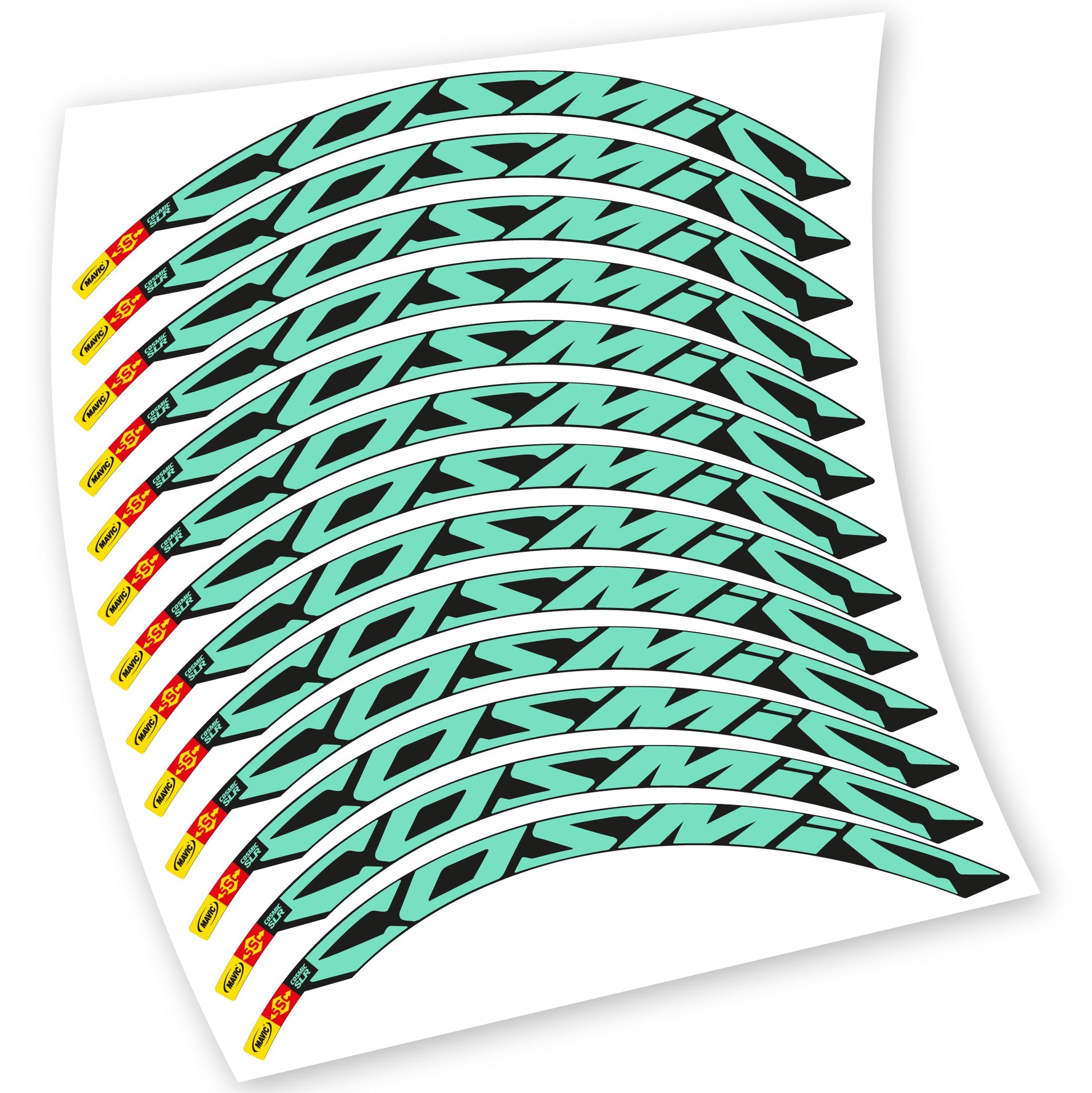 Stickers Route, Mavic Cosmic Carbone SLR compatibles Autocollants roues Route