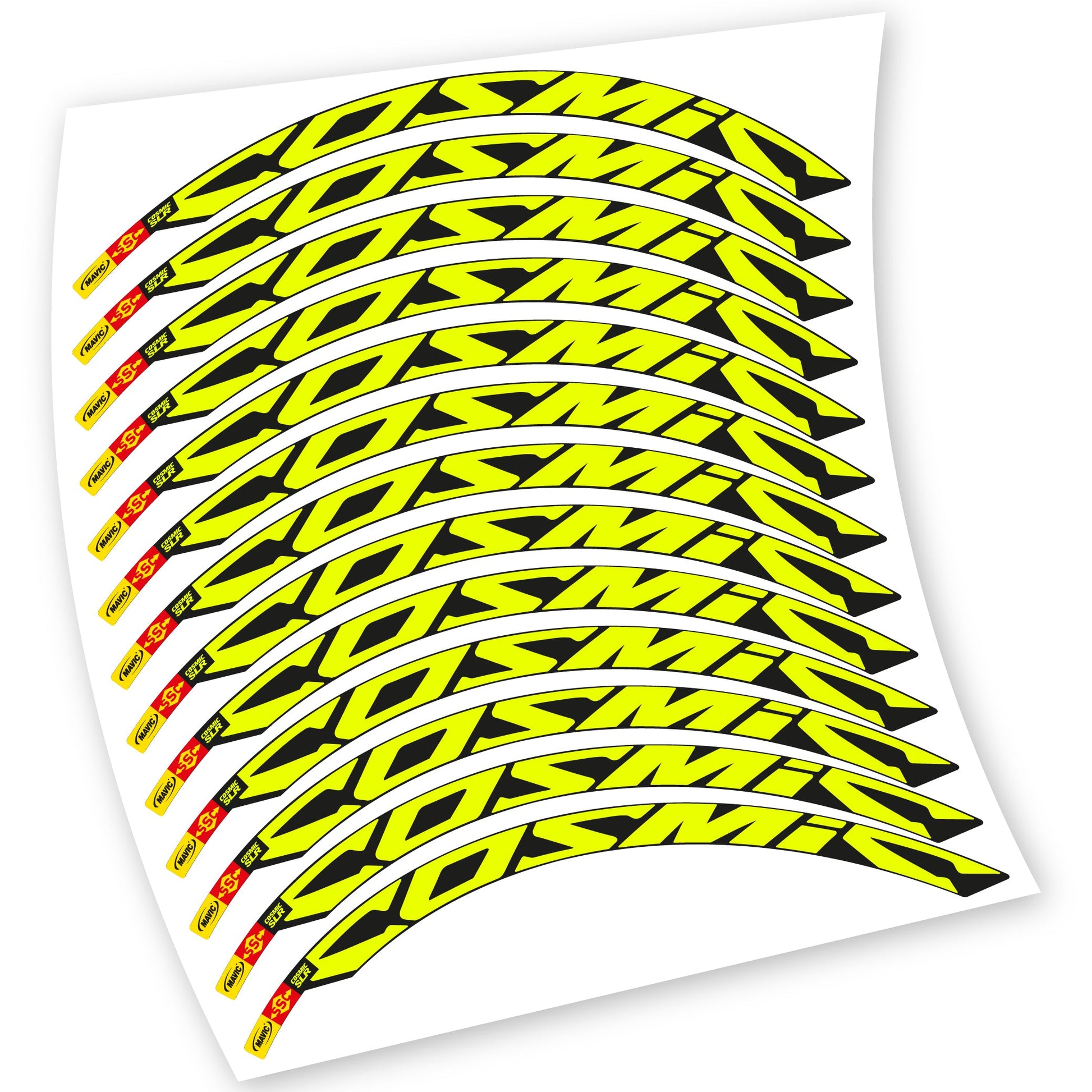 Stickers Route, Mavic Cosmic Carbone SLR compatibles Autocollants roues Route