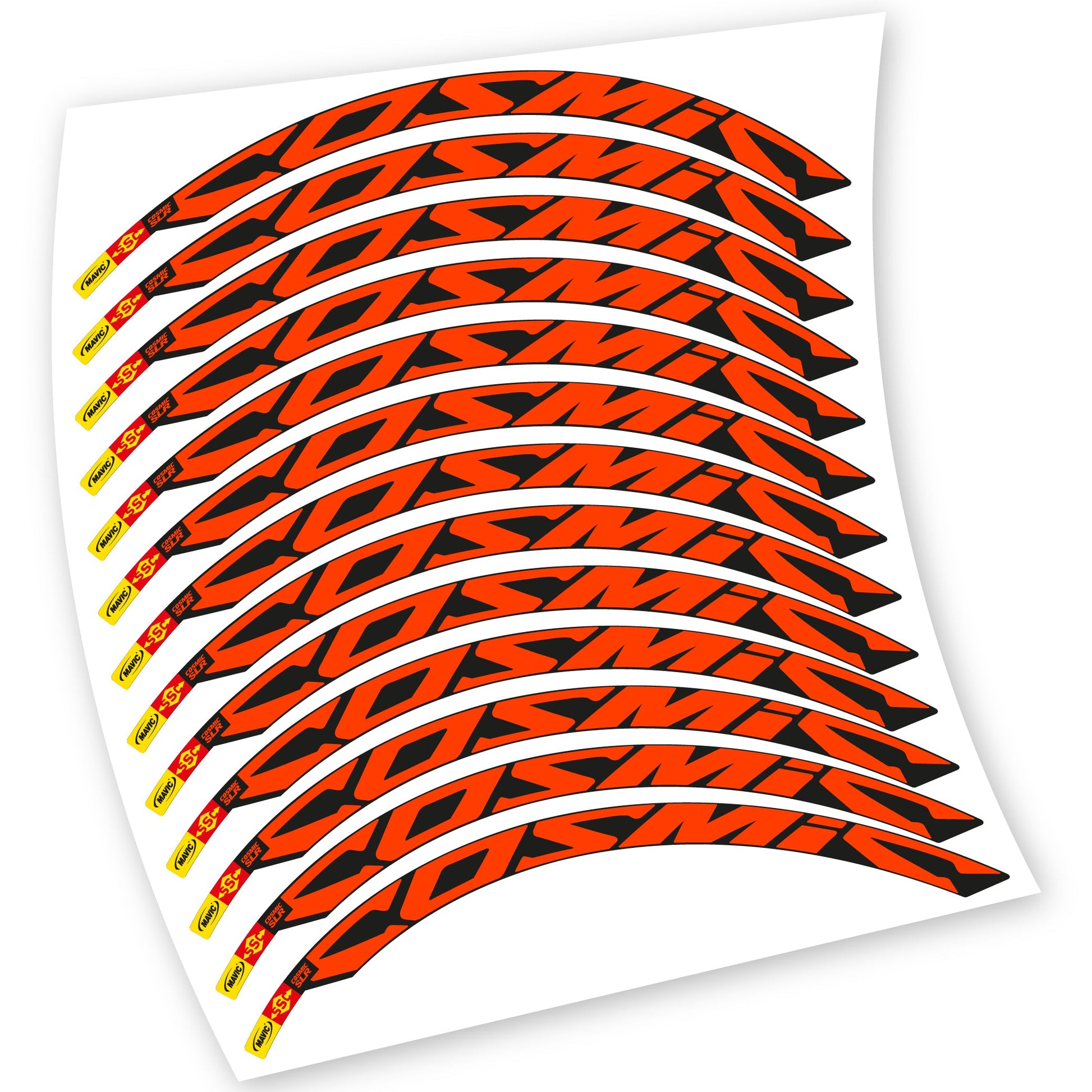 Stickers Route, Mavic Cosmic Carbone SLR compatibles Autocollants roues Route