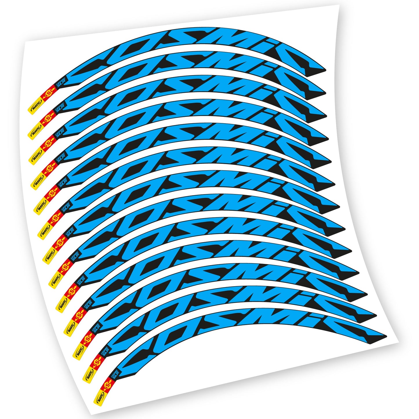 Stickers Route, Mavic Cosmic Carbone SLR compatibles Autocollants roues Route