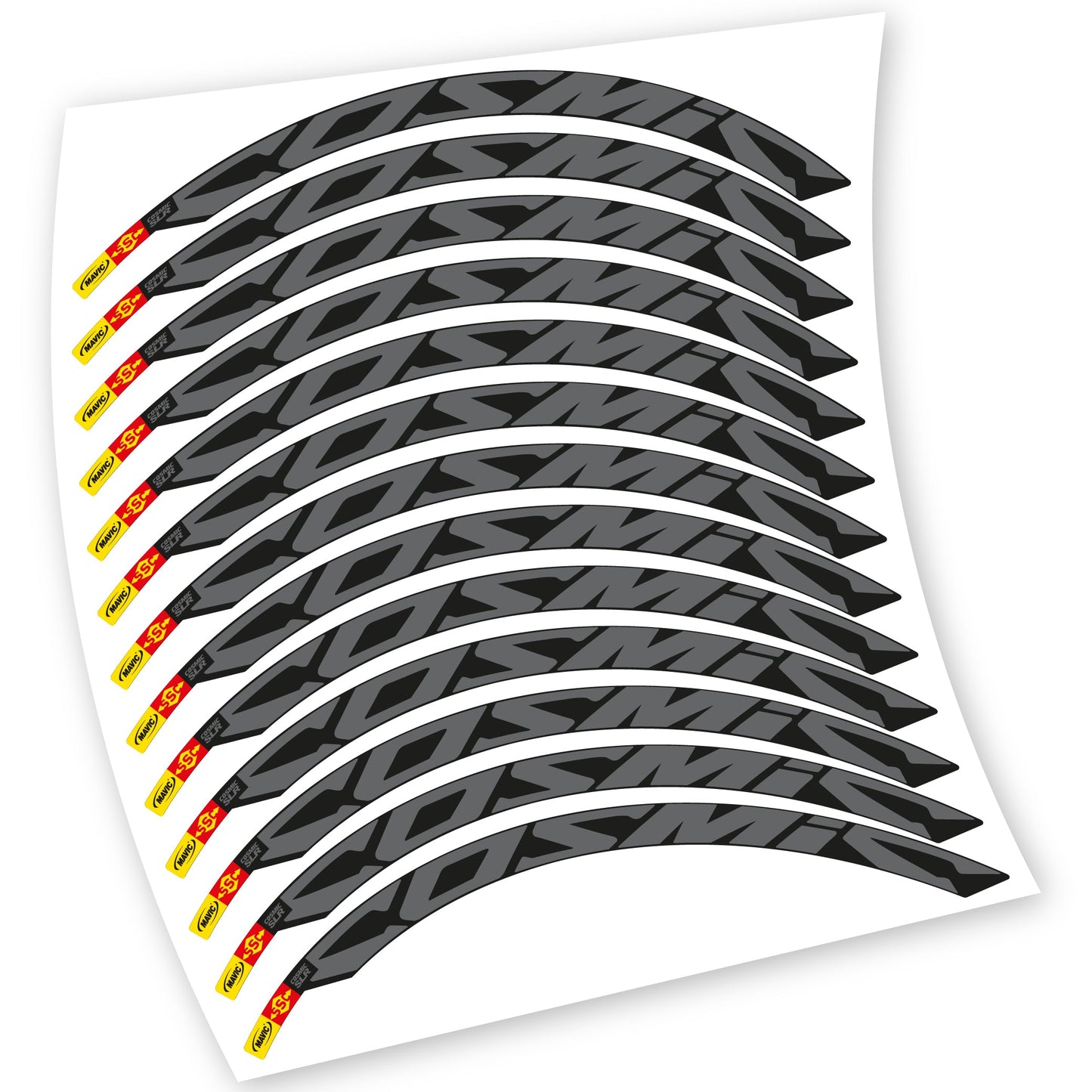Stickers Route, Mavic Cosmic Carbone SLR compatibles Autocollants roues Route