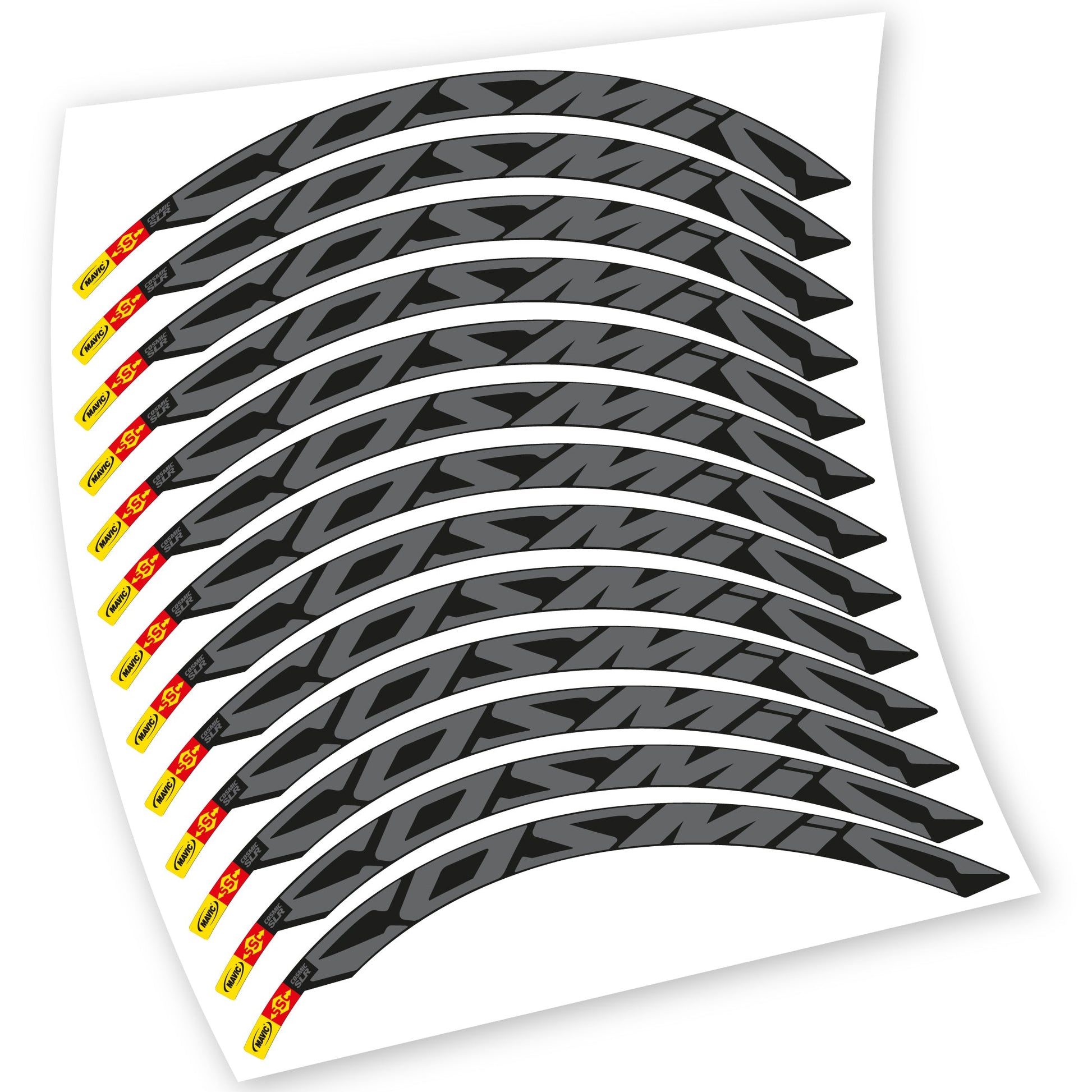 Stickers Route, Mavic Cosmic Carbone SLR compatibles Autocollants roues Route